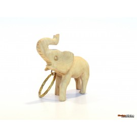 Olive Wood Elephant -Keychain