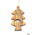 Olive Wood Christmas Decoration -Holy Family Tree