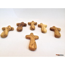 Olive Wood Holding Cross- Large