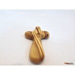 Olive Wood Holding Cross- Large