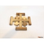 Olive Wood Jerusalem Cross -Small