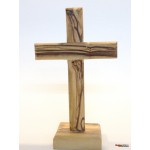 Olive Wood Cross -With Stand 