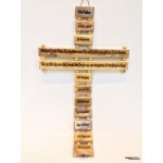 Olive Wood Cross Our Father-Large