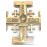 Olive wood Jerusalem Cross