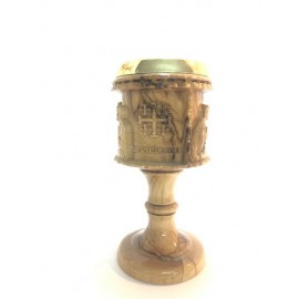 Olive Wood Chalice Master Piece Last Supper- Medium