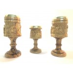 Olive Wood Chalice Master Piece Last Supper- Large