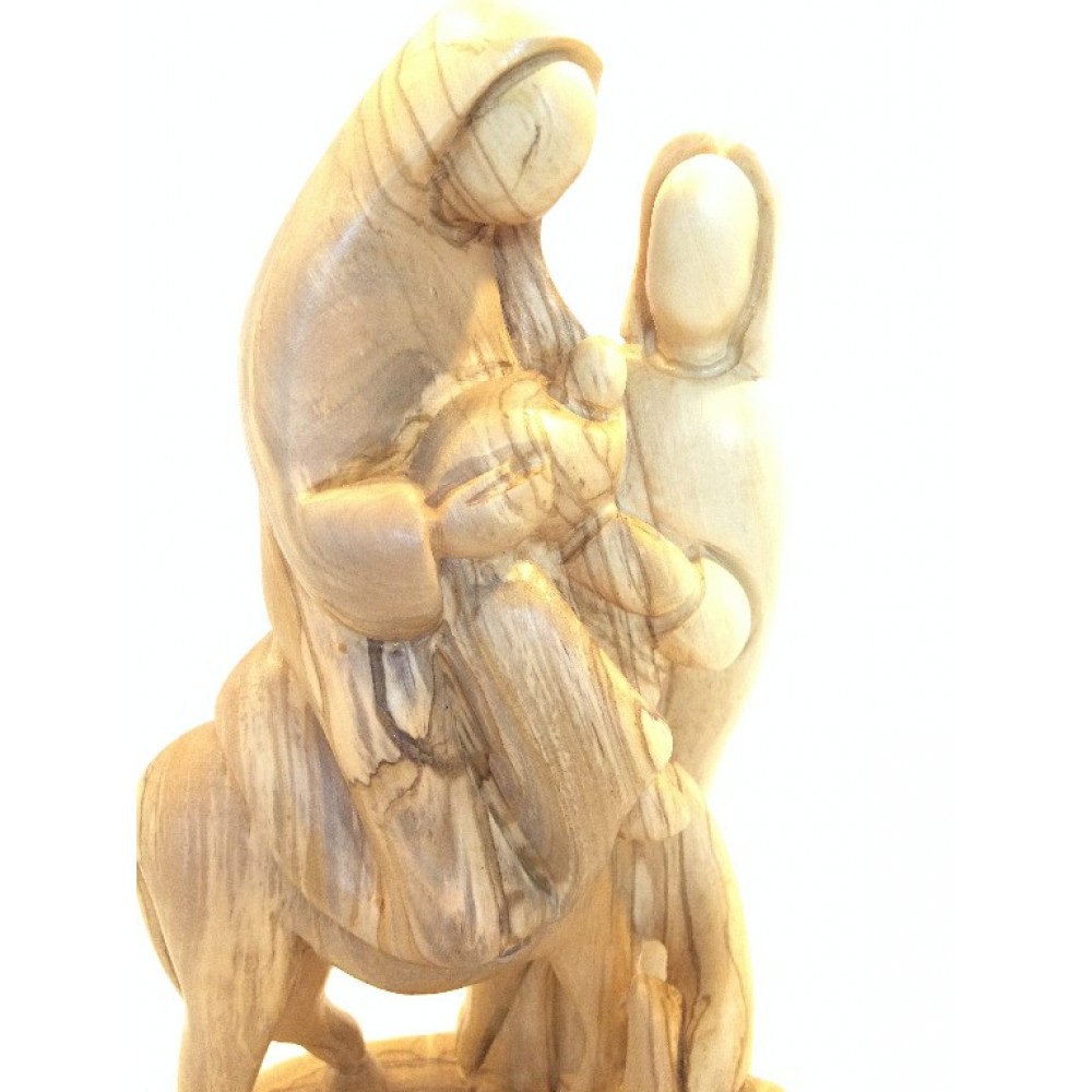 Olive Wood Flight to Egypt Figure -Large