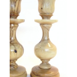 Olive Wood Candle Holder made in bethlehem
