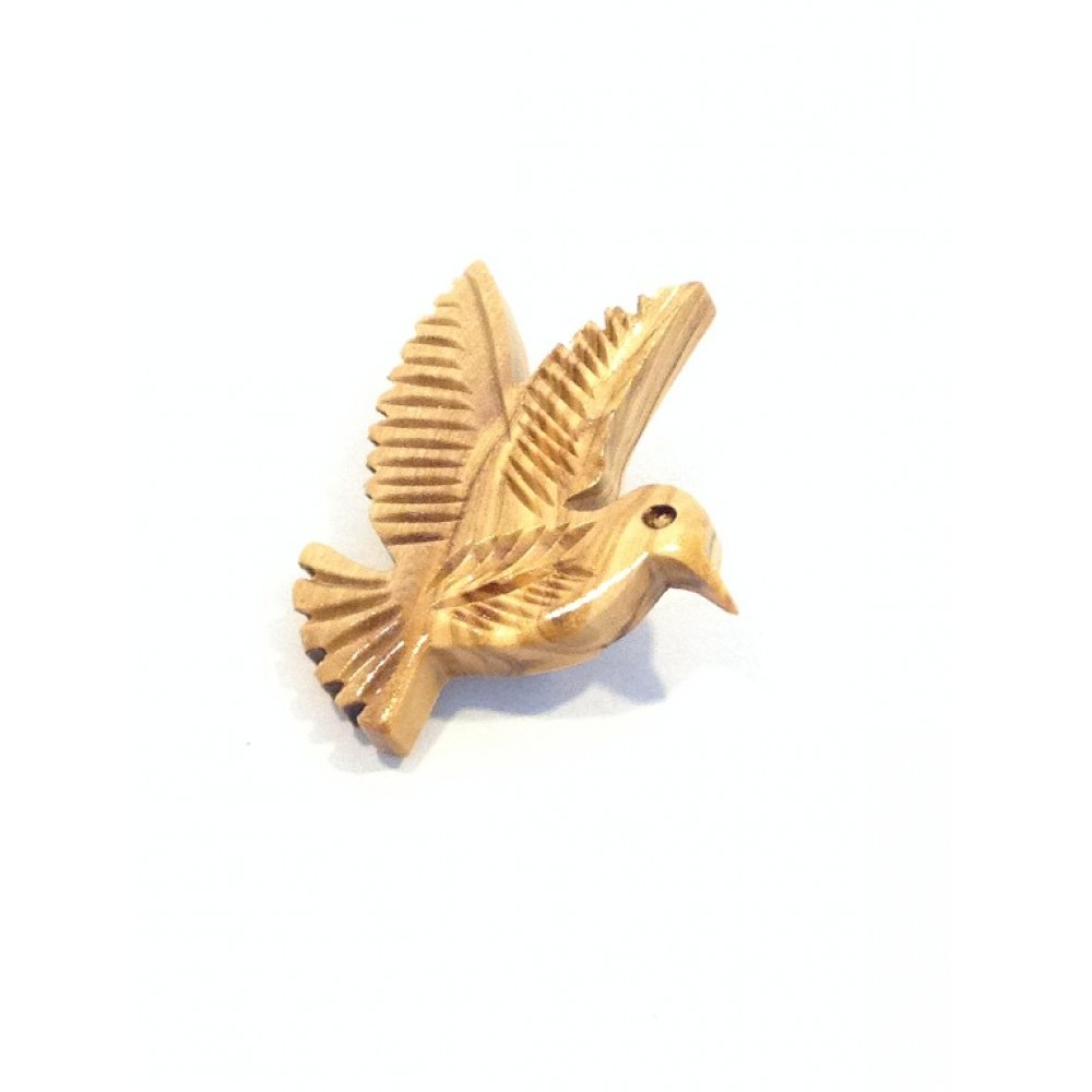 Olive Wood Peace Dove Broch
