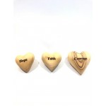 Olive Wood Hearts