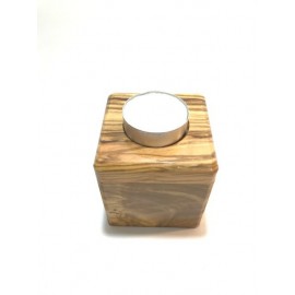 Olive wood Box with Candle 