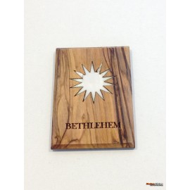 Olive Wood And Mother of Pearl Magnet