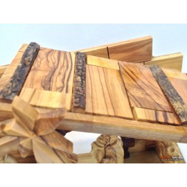 Olive Wood Nativity Set and House-Master Piece