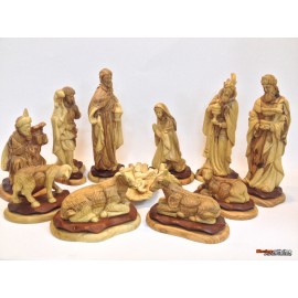 Olive Wood Nativity Set and House-Master Piece