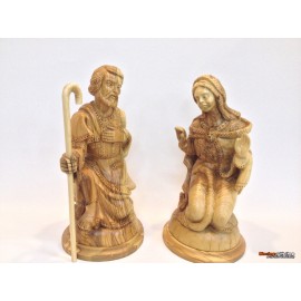 Olive Wood Nativity Set and House-Master Piece