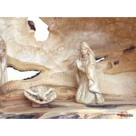 Olive Wood Nativity Set and House-Master Piece