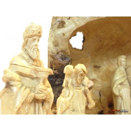 Olive Wood Nativity Set and House-Master Piece