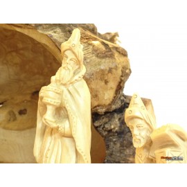 Olive Wood Nativity Set and House-Master Piece