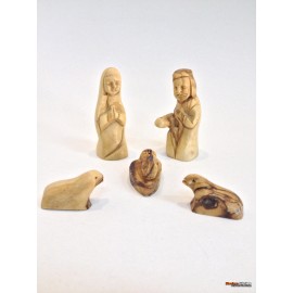 Olive Wood Holy Family-With Details 