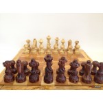 Olive Wood Chess Set and Board-Master Piece