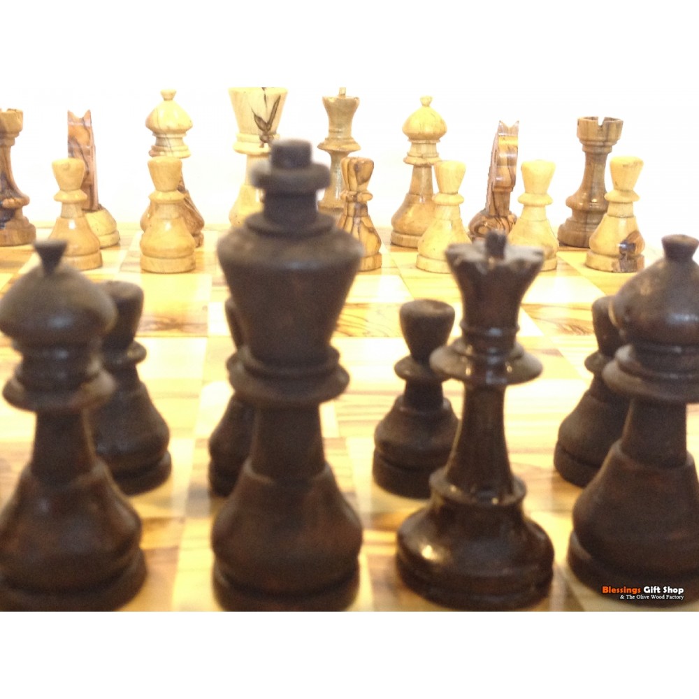 Olive Wood Chess Set and Board