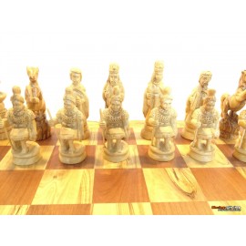 Olive Wood Chess Set and Board-Master Piece