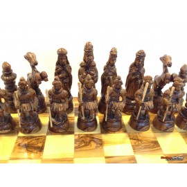 Olive Wood Chess Set and Board