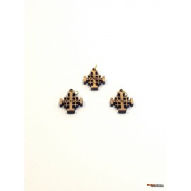 Olive Wood Jerusalem Cross - Pendant