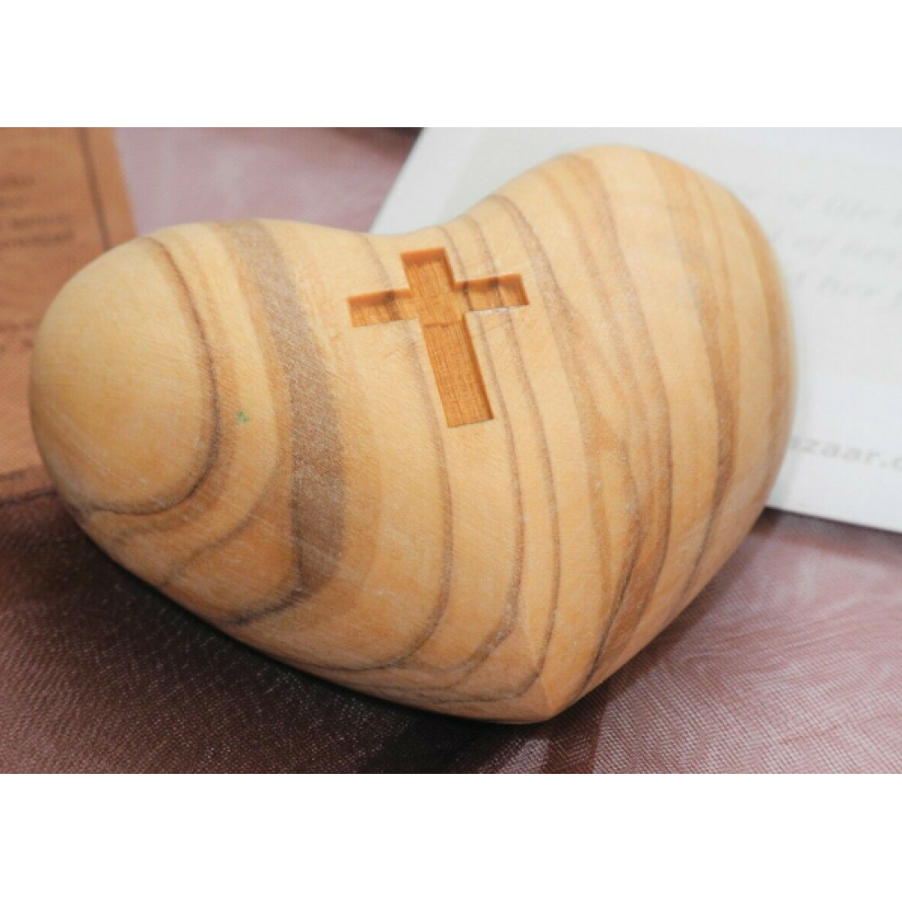 Olive Wood Heart