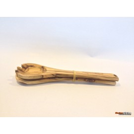 Olive Wood Spoon and Fork-Medium