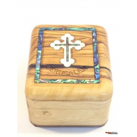Olive Wood And Mother of Pearl Box